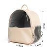 PVC And Leather Pet Backpack