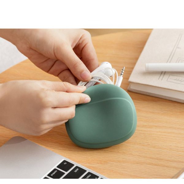 Silicone earphone storage bag