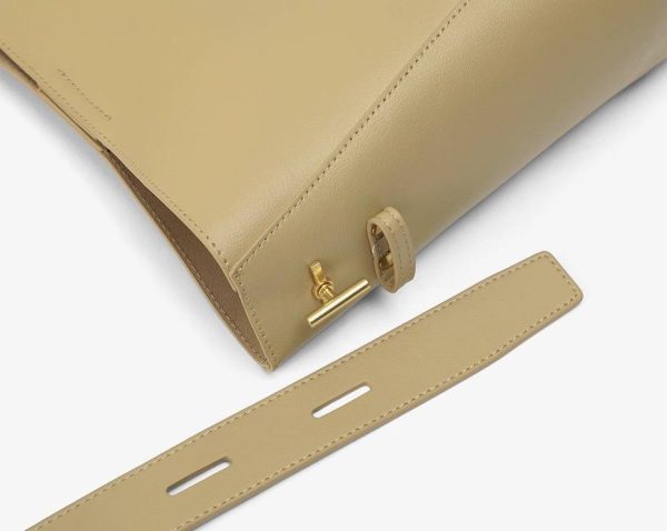 Genuine Leather Tote Bucket Bag