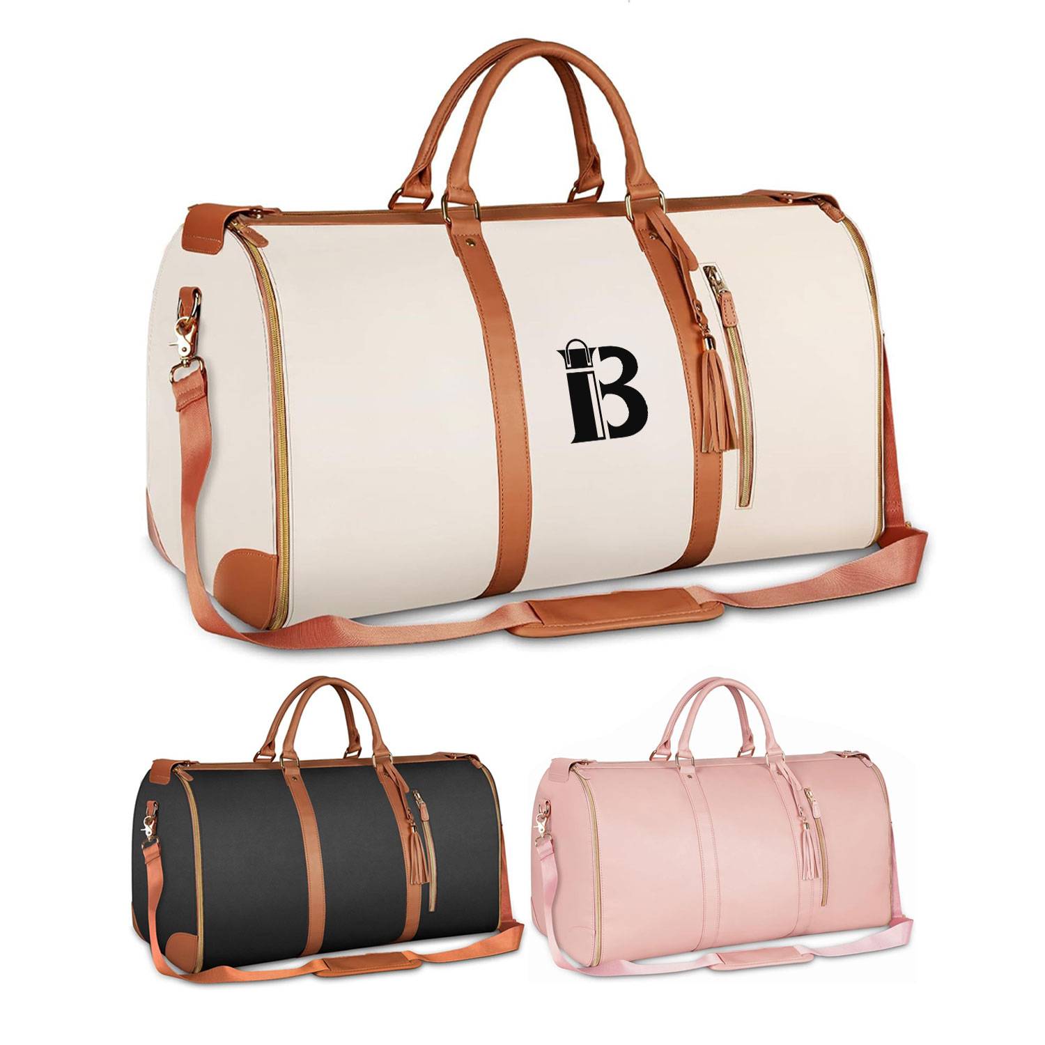 Multifunctional pu hand luggage bag