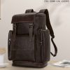 Leather Top Cowhide Men'S Backpack