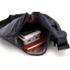 Large capacity multi-pocket shoulder bag