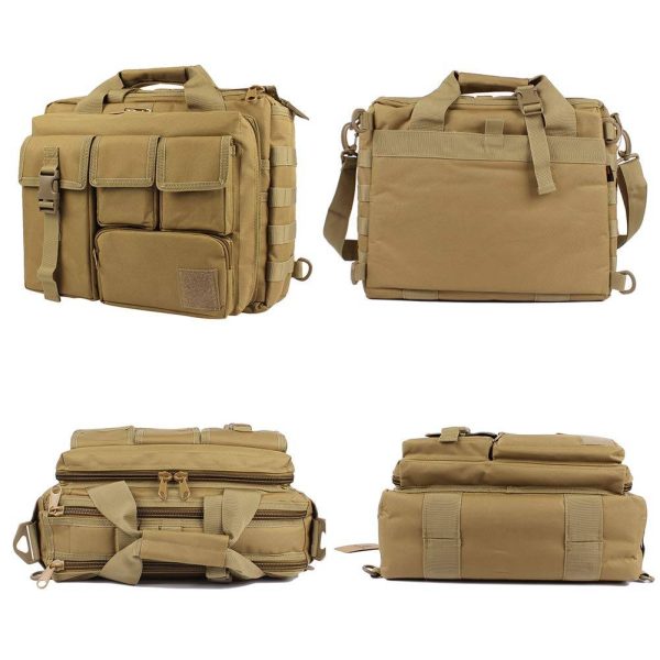 Multifunction Men's Laptop Messenger Bag Tactical Briefcase