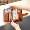 PU Leather RFID Passport/Card Wallet With Arita holder