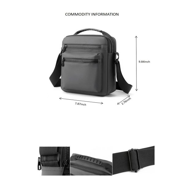Men'S Waterproof Oxford Cloth Cross-Body Bag