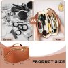 Portable PU Leather Makeup Bag