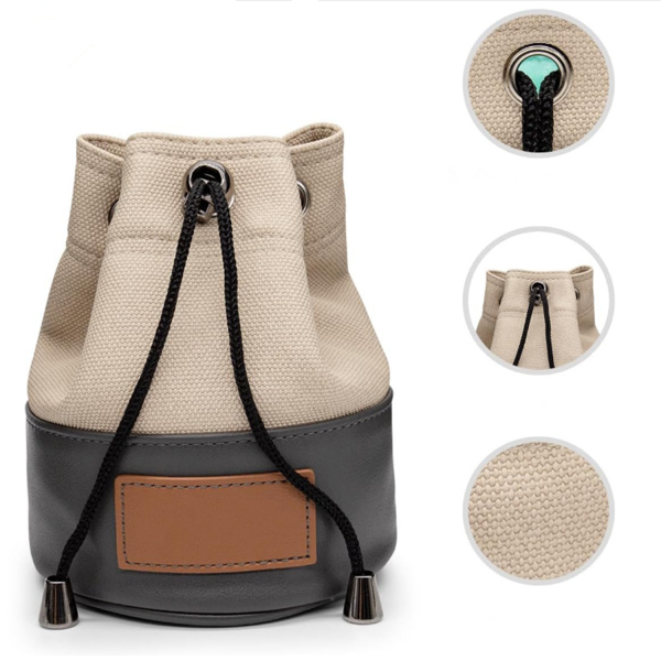 Bucket Waist Design Golf Ball Drawstring Pouch