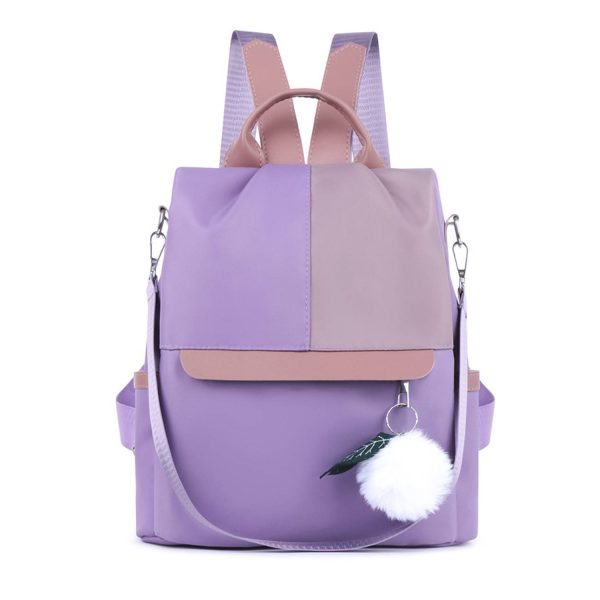 Oxford Patchwork Satchel Backpack