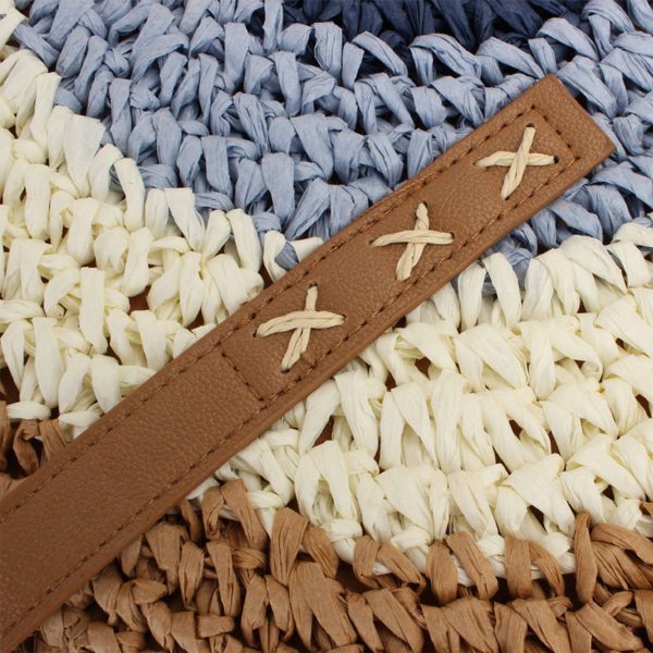 Paper Round Tote Woven Bag