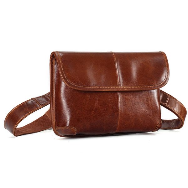 Leather Crossbody Messenger Bag for Men