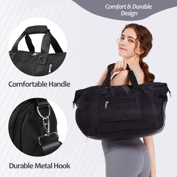 Travel Duffel Bag with Wet Pocket