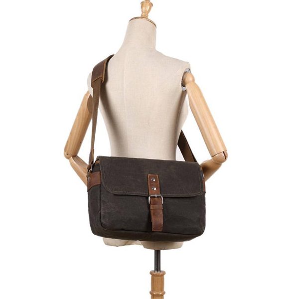Canvas Men Vintage Waterproof Camera Cross-body bag