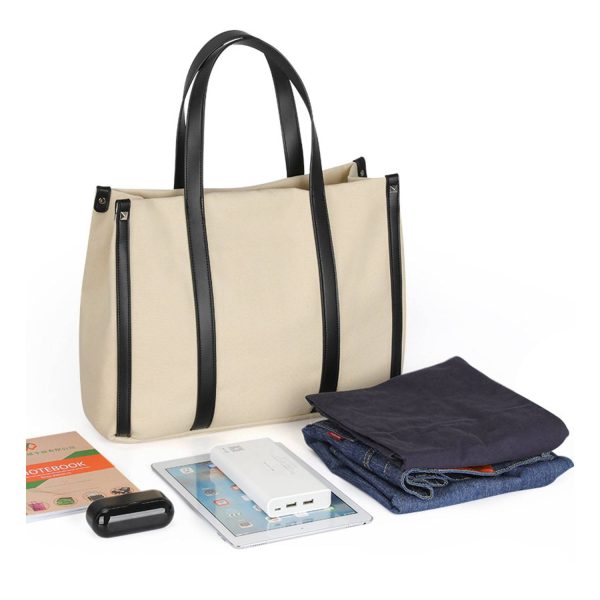 Large capacity canvas tote bag