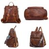 Polyurethane Women Waterproof Purse Travel Backpack