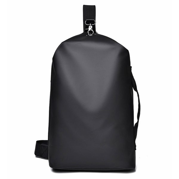 Nylon Sling Backpack with USB crossbody bag for Men