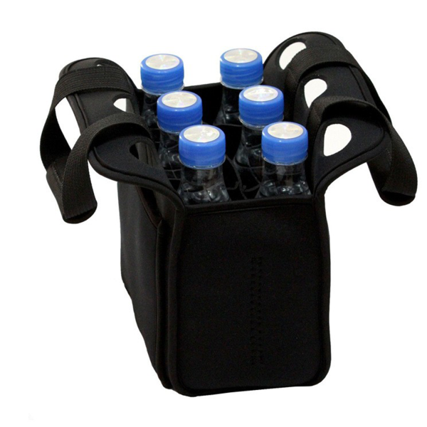 Six Pack Neoprene Beverage Tote Bag