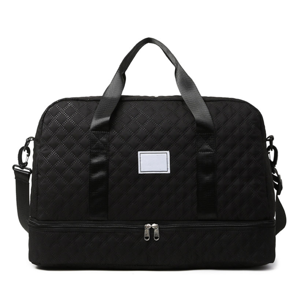 Large Capacity Argyle Travel Duffle Bag