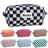 Checkered Makeup Bag