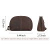 Genuine Leather Wear-resistant meniscus Storage Wallet Men