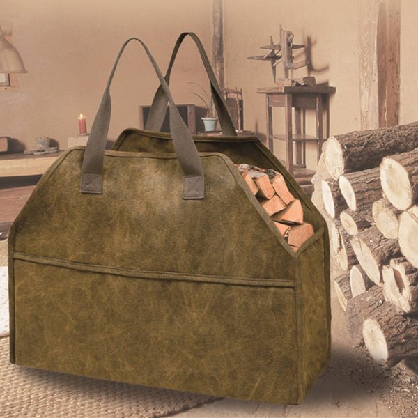Canvas Log Carrier Tote Bag
