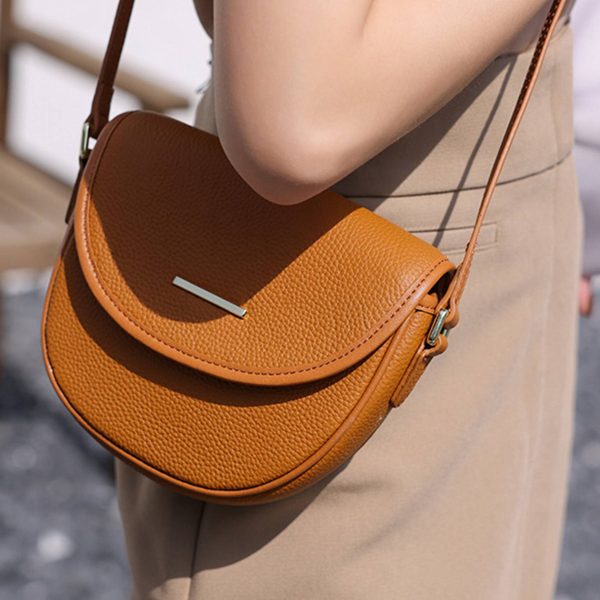 Genuine Leather Adjustable Strap Crossbody