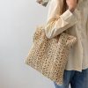 Handwoven Straw Beach Bag for Travel