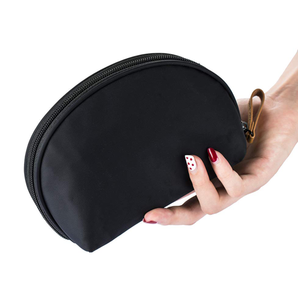 Half Moon Cosmetic Beauty Bag for Purse