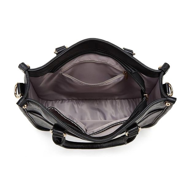 Vintage Large Capacity Pu Leather Handbag