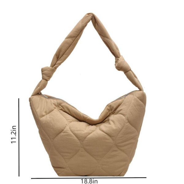 Stylish Embroidered Nylon Shoulder Bag