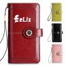 Women'S Vintage Wax Oil Cowhide Wallet