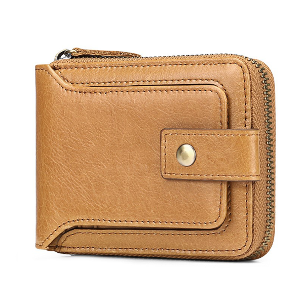 Genuine Leather Large Capacity Card Case Wallet