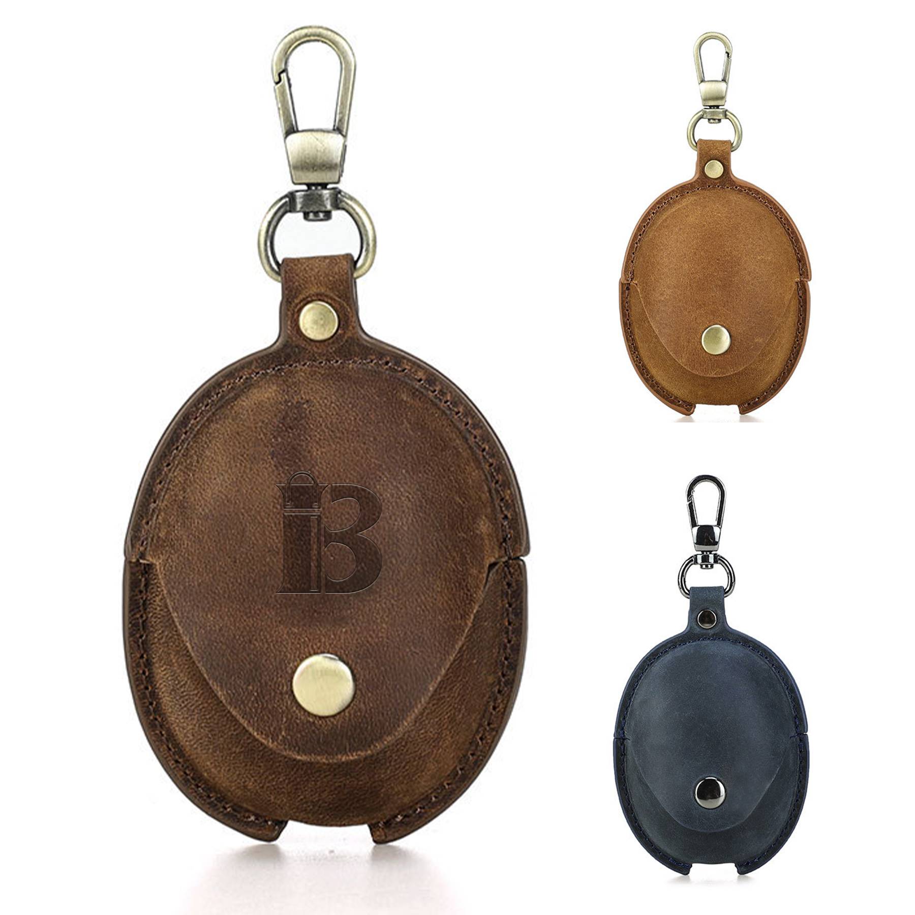 Genuine Leather Bluetooth headset drop protection case