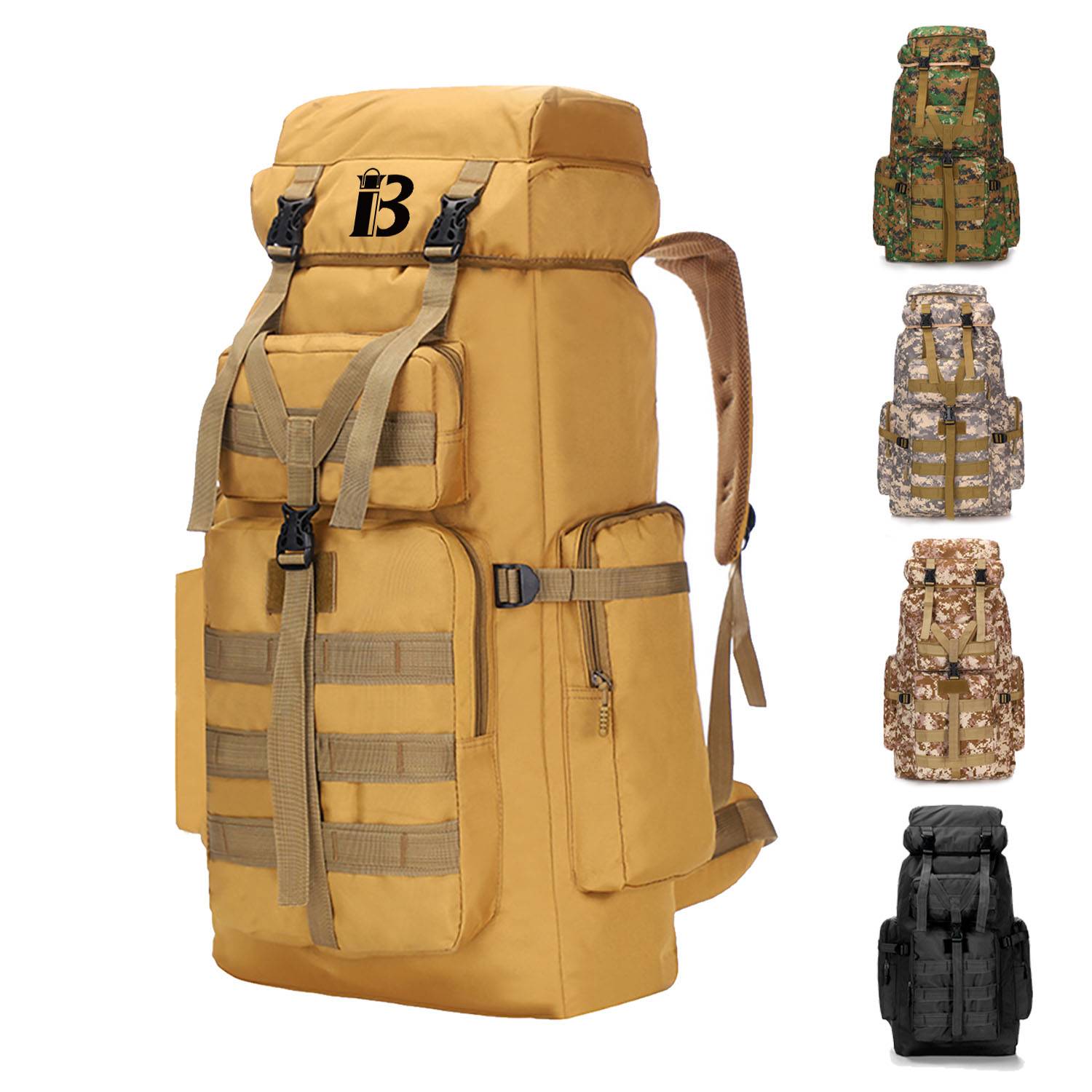 Aluminum Alloy Bracket Travel Backpack Tactical Bag