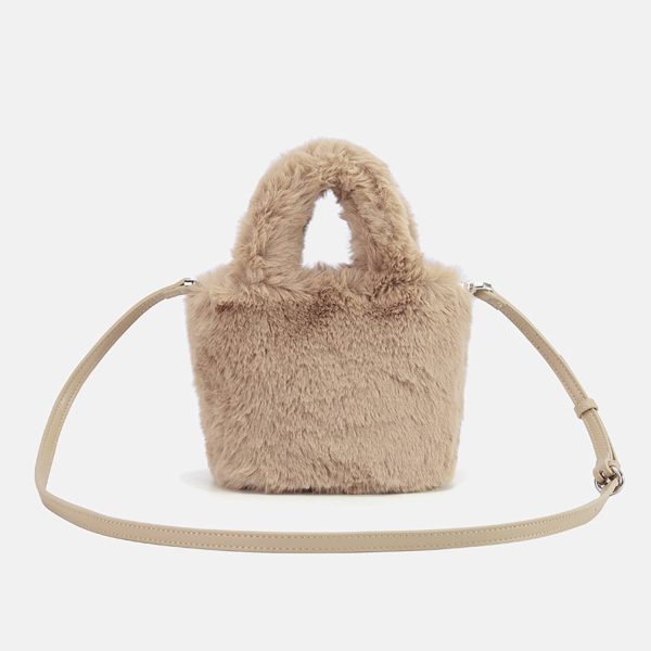 Fleece Furry Bucket bag