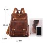Pu Leather Women Fashion Retro Backpack