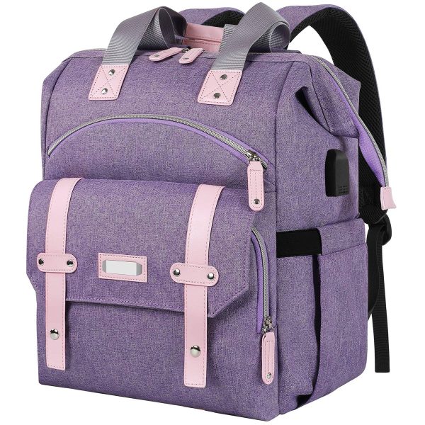 Oxford RFID Anti-Theft USB Travel Diaper Duffel Mommy Bag