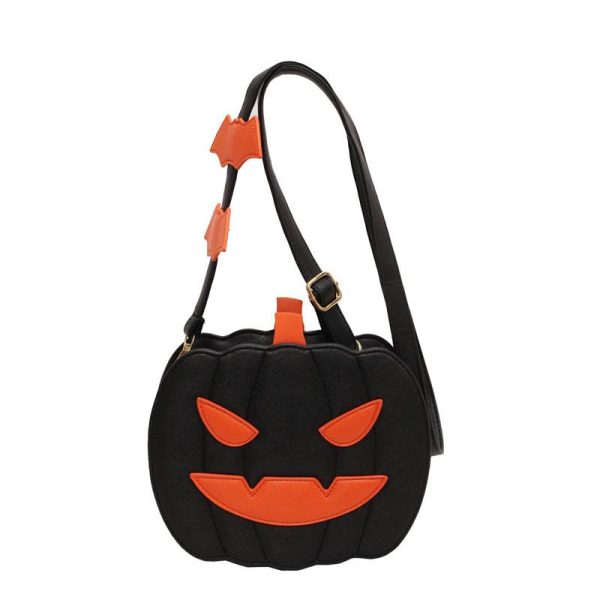 Whimsical Halloween Pumpkin Crossbody Bag
