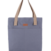 Canvas messenger tote bag