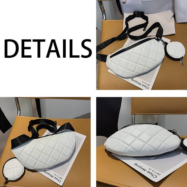 PU Simple And Stylish Rhombus One-shoulder Chest Bag