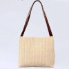 Straw Woven Beach Tote Bag