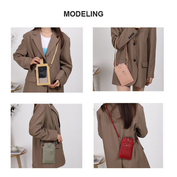 Multifunction clear touch screen Crossbody Bag