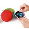 Neoprene Hanging Zippered Round Coin Pouch