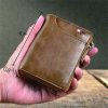 Men'S Genuine Leather Pass Case Wallet