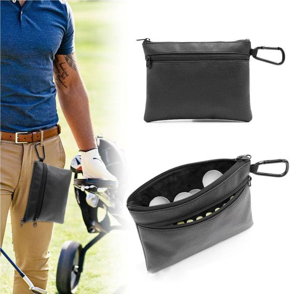 PU leather portable golf bag with hook