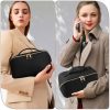 Leather Portable Waterproof Women Travel Makeup Bag