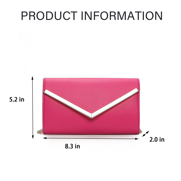 cec76483-dd1d-4bf4-9968-2625bfe71565_BGZA287.2.png PU Leather Envelope Hardware Chain Diagonal Crossbody Bag