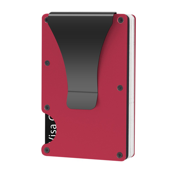 Slim Metal Wallet with Money clip