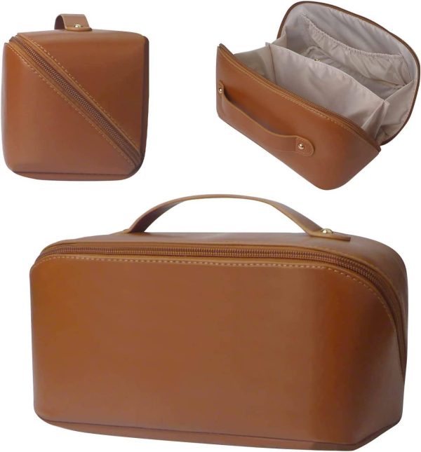 PU Leather Large Capacity Makeup Bag