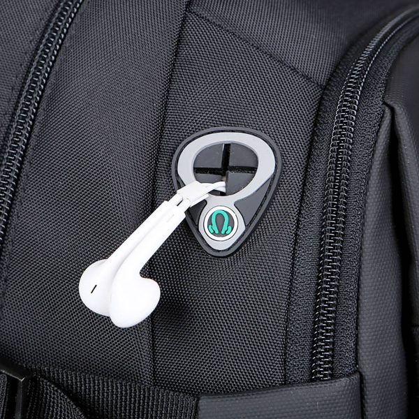 Nylon Backpack With USB Charging Port for Sports