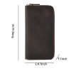 Men's Long Faux Leather Wallet